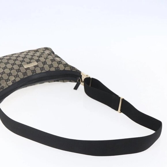 GUCCI GG Canvas Shoulder Bag Navy Gold 019 - Picture 7 of 16